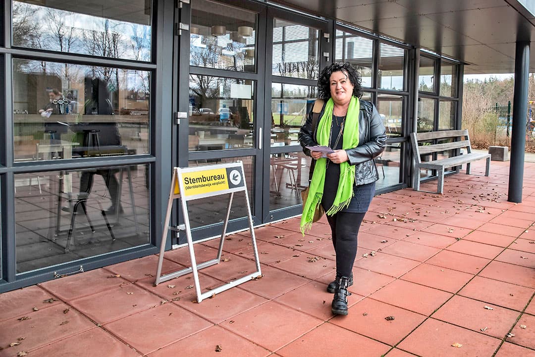 Tweede Kamerlid Caroline van der Plas is tevreden, ook al komt de partij een zetel lager uit dan in de prognoses. - Foto: Ronald Hissink