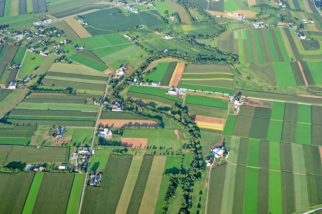 Landbouwgrond. Minister De Jonge wil kijken hoe waardestijging van grond ten goede kan komen aan de bekostiging van gebiedsontwikkeling en speculatieve grondhandel kan worden voorkomen. - Foto: Canva