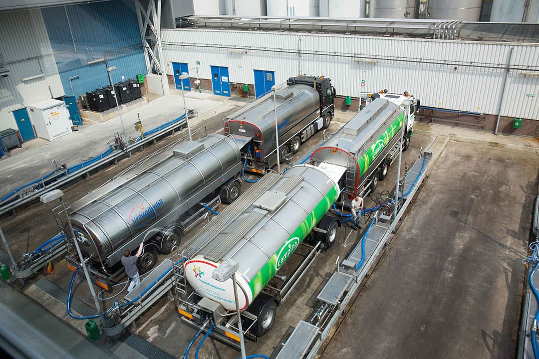 De voorsprong in de melkaanvoer op 2022 neemt bij de zuivelverwerkers langzaam af. - Foto: Herbert Wiggerman