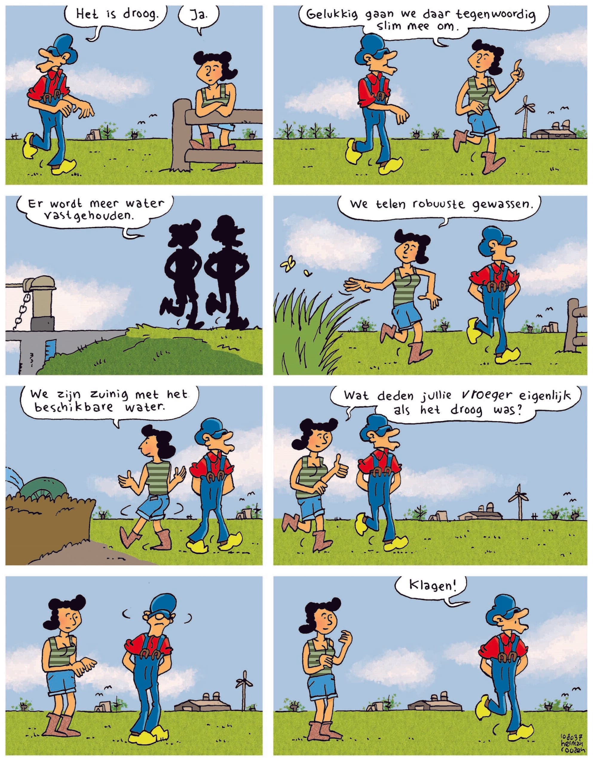Strip Opa over droogte