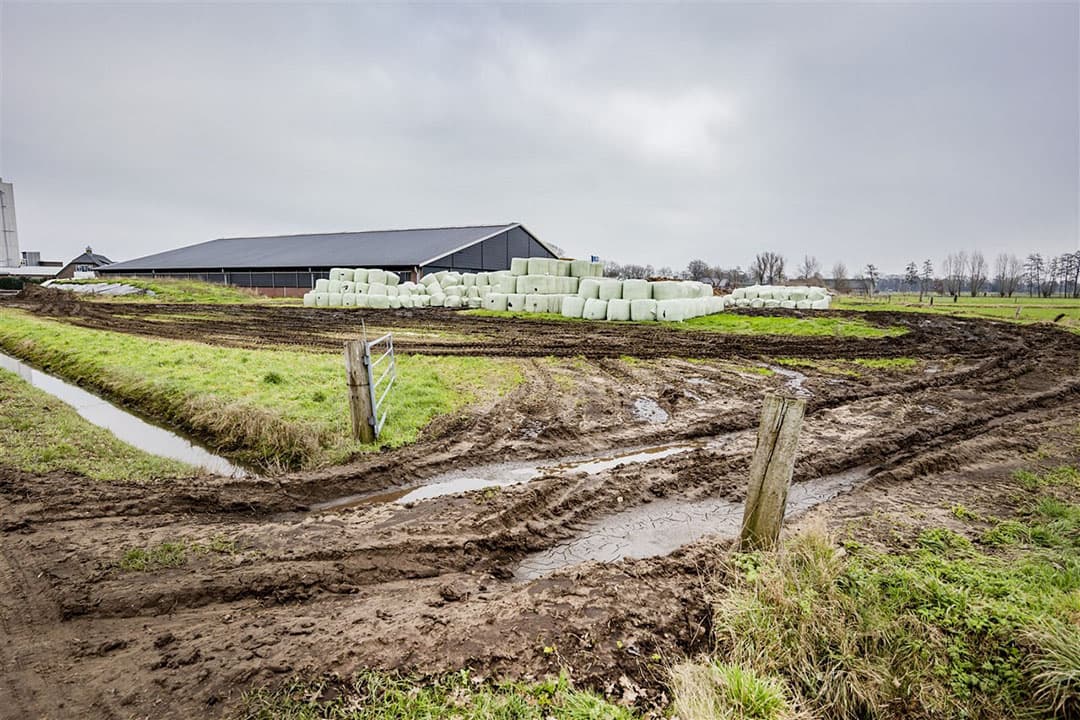 Boerenbedrijf in de gemeente Ede. Stoppende boeren kunnen hier makkelijker het bestemmingsplan laten wijzigen. - Foto: ANP