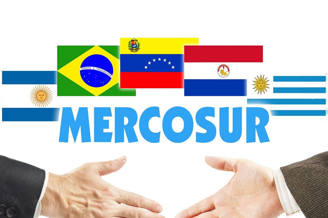 Mercosur is een douane-unie tussen Brazilië, Argentinië, Uruguay, Paraguay en Venezuela. - Afbeelding: Canva