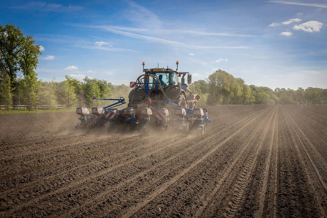Mais inzaaien. De prijs van maiszaad is volgens de MaisScan niet leidend voor de keuze van het ras. - Foto: Peter Roek