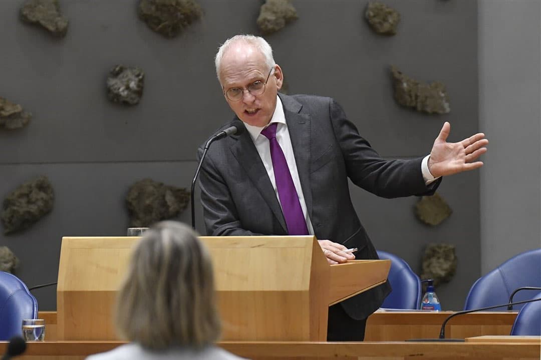 Landbouwminister Piet Adema tijdens het vragenuurtje in de Tweede Kamer, 21 februari. - Foto: ANP