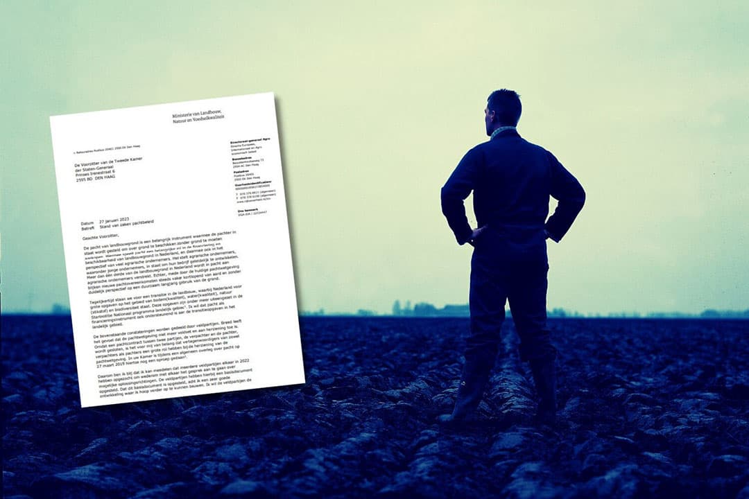 Adema wil pachtovereenkomsten voor de lange duur bevorderen. Dat willen we allemaal wel, schrijft columnist Willem Bruil. - Foto: Mark Pasveer en ministerie LNV, beeldbewerking