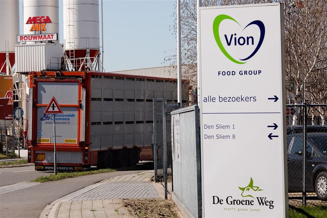 Varkensslachterij van Vion in Groenlo. - Foto: ANP