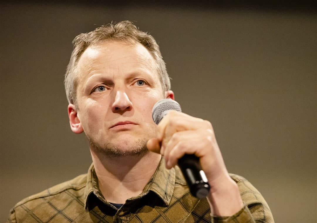 Bart Kemp tijdens de bijeenkomst van boerenorganisatie Agractie. - Foto: ANP