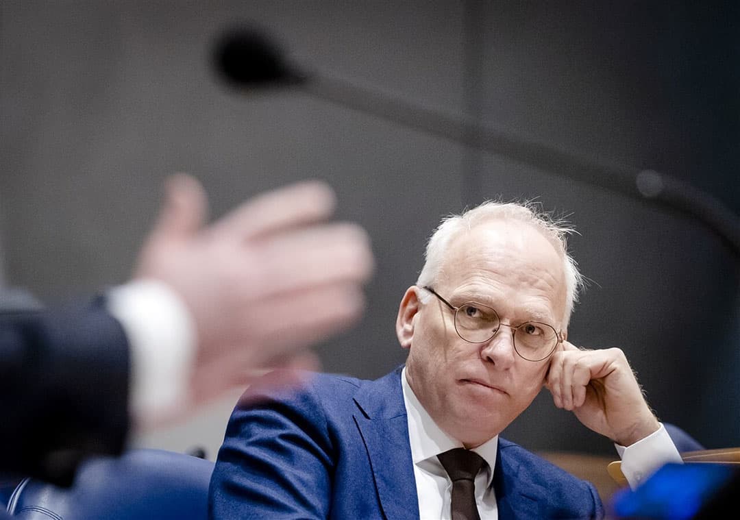 Piet Adema, minister van Landbouw, Natuur en Voedselkwaliteit, tijdens het wekelijkse vragenuur op 20 december in de Tweede Kamer. - Foto: ANP