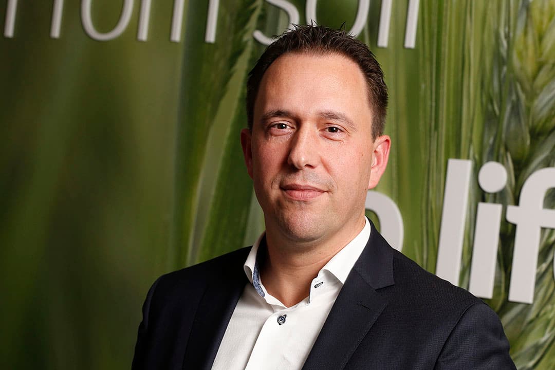 Kai Kikkers (38), CEO van Triferto. "We hebben voor het eerst twijfels of we iedereen van kunstmest kunnen voorzien". - Foto: Hans Prinsen