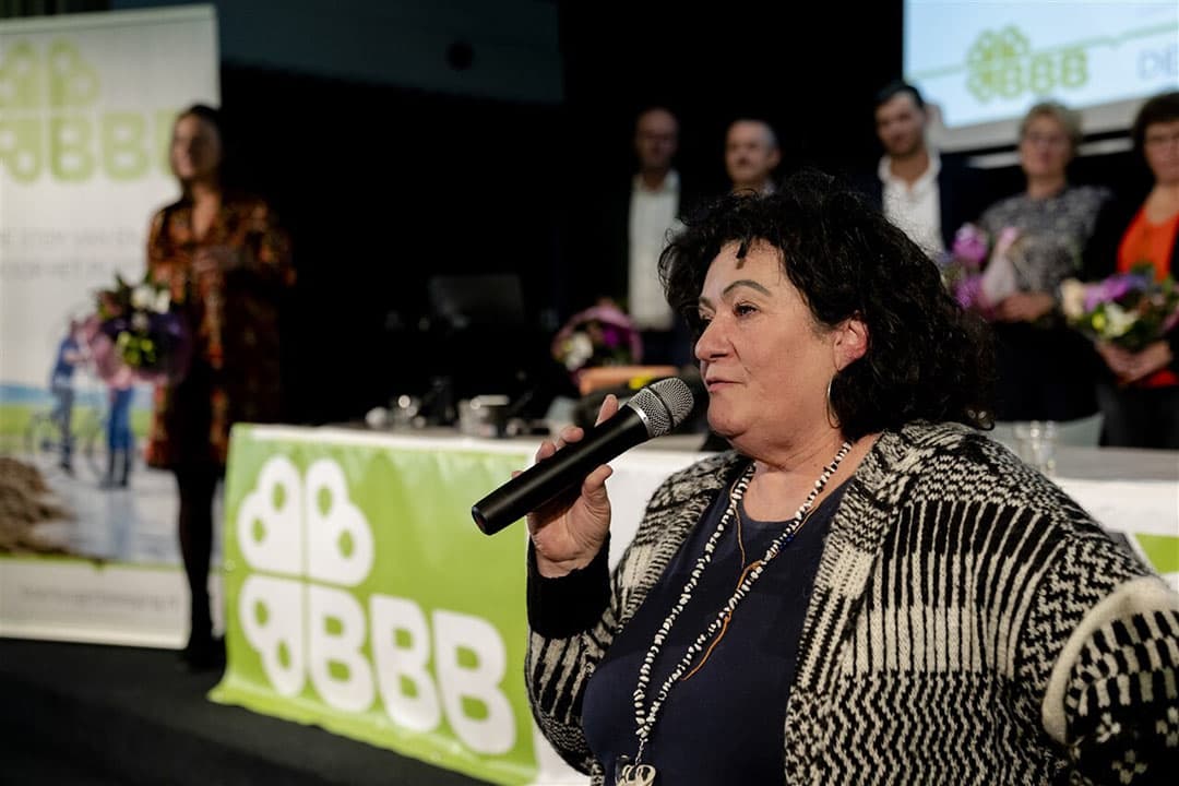 Partijleider van BBB, Caroline van der Plas, gaat ervan uit dat haar partij in veel provincies flink de trom gaat roeren en in een aantal provincies de grootste kan worden. Foto: ANP