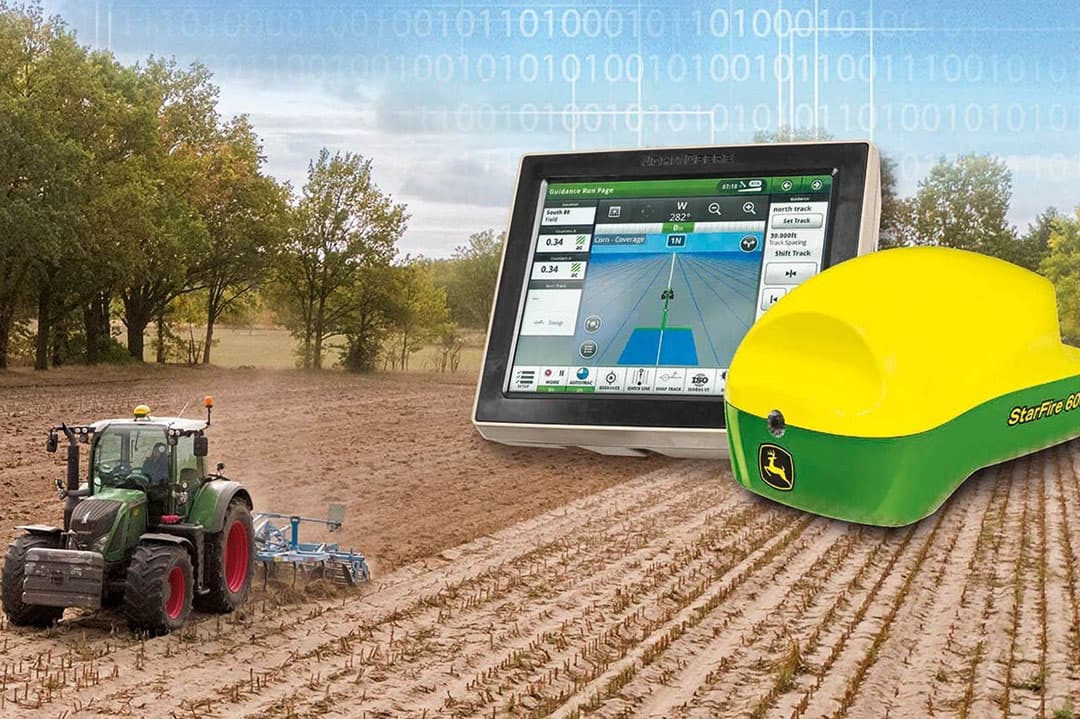 Sinds 2006 is het mogelijk een AutoTrac-stuurautomaat in andere machinemerken te monteren. - Foto: John Deere