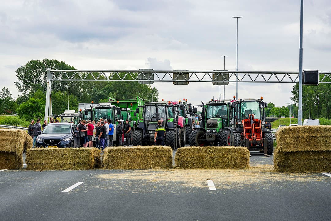 De boerenprotesten lijkt maar een kleine impact te hebben gehad op de consument.  Foto: Bert Jansen
