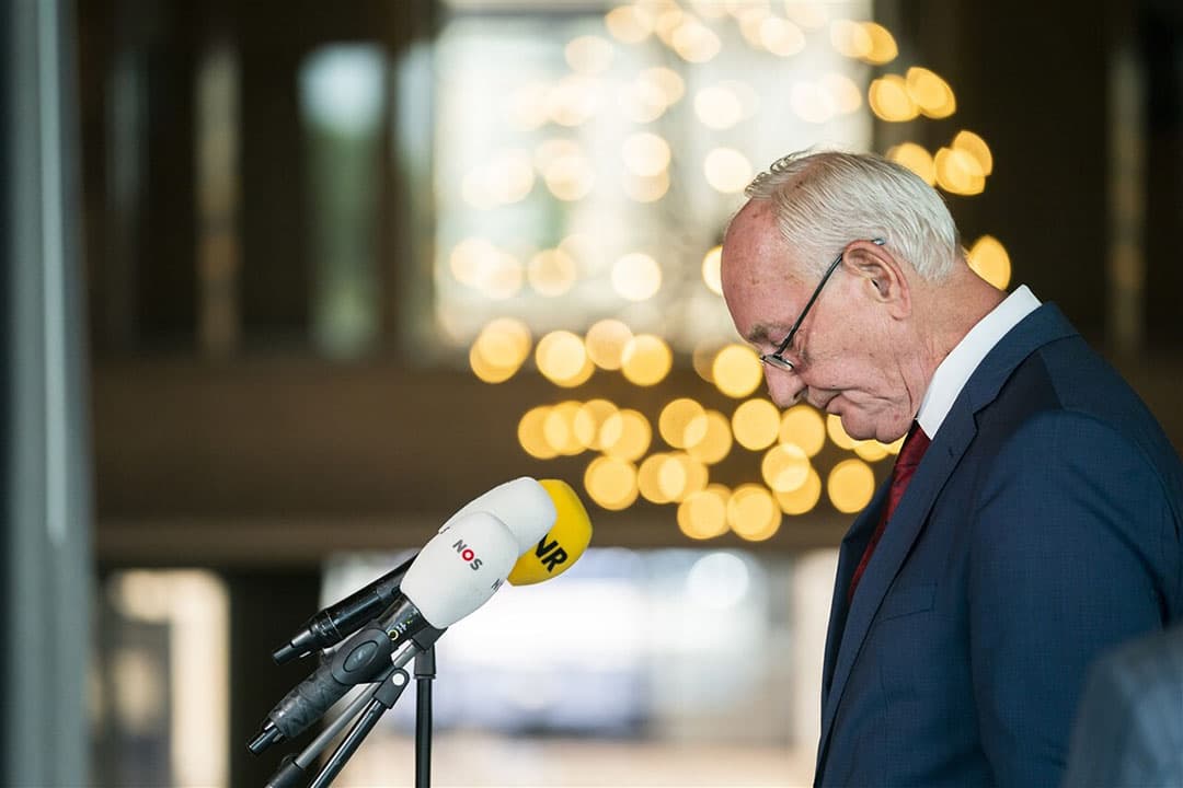 Stikstofgespreksleider Johan Remkes na afloop van een gesprek met het kabinet en overheidsinstanties over de stikstofcrisis. - Foto: ANP/Jeroen Jumelet