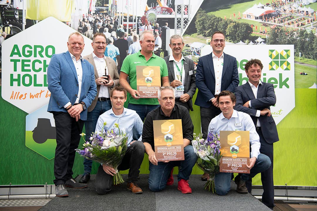 De prijswinnaars van de Bronzen Sikkel zijn bekend. De innovatieprijs is woensdag 14 september uitgereikt op vakbeurs ATH in Biddinghuizen (Fl.).  