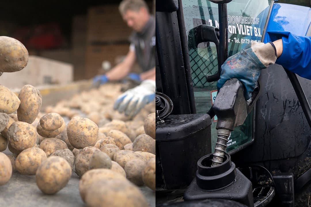 Aardappelteelt wordt duurder door onder andere dure diesel, dure kali en duur personeel. - Foto's: Roel Dijkstra en Mark Pasveer, bewerking Misset