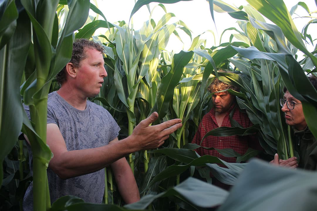 Christiaan Bondt, eigenaar van Bondt Agro Consult, is teelttechnisch adviseur. Hij vertelt over de voor- en nadelen van druppelirrigatie en fertigatie, zoals de effecten op gewasopbrengst, bemesting, voederwinning en kosten en baten van investering in een dergelijk systeem. - Foto's: Janet Beekman