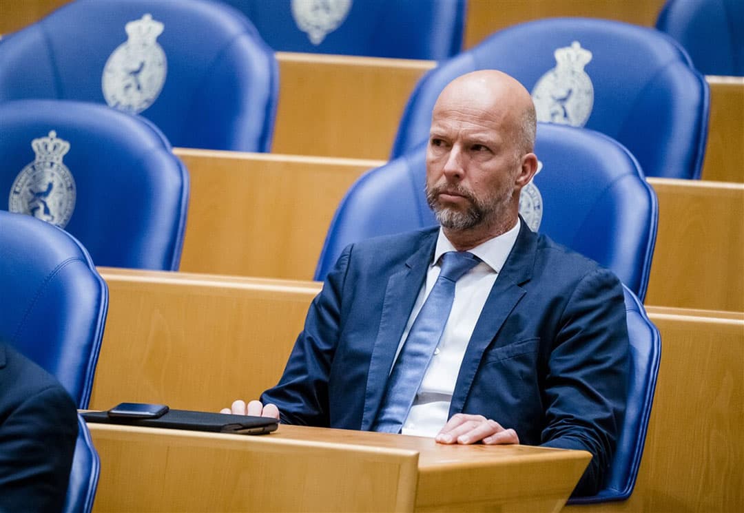 D66’er Tjeerd de Groot werd tijdens het stikstofdebat scherp ondervraagd over de kritiek van Lindeboom op de stikstofberekeningen. - Foto: ANP