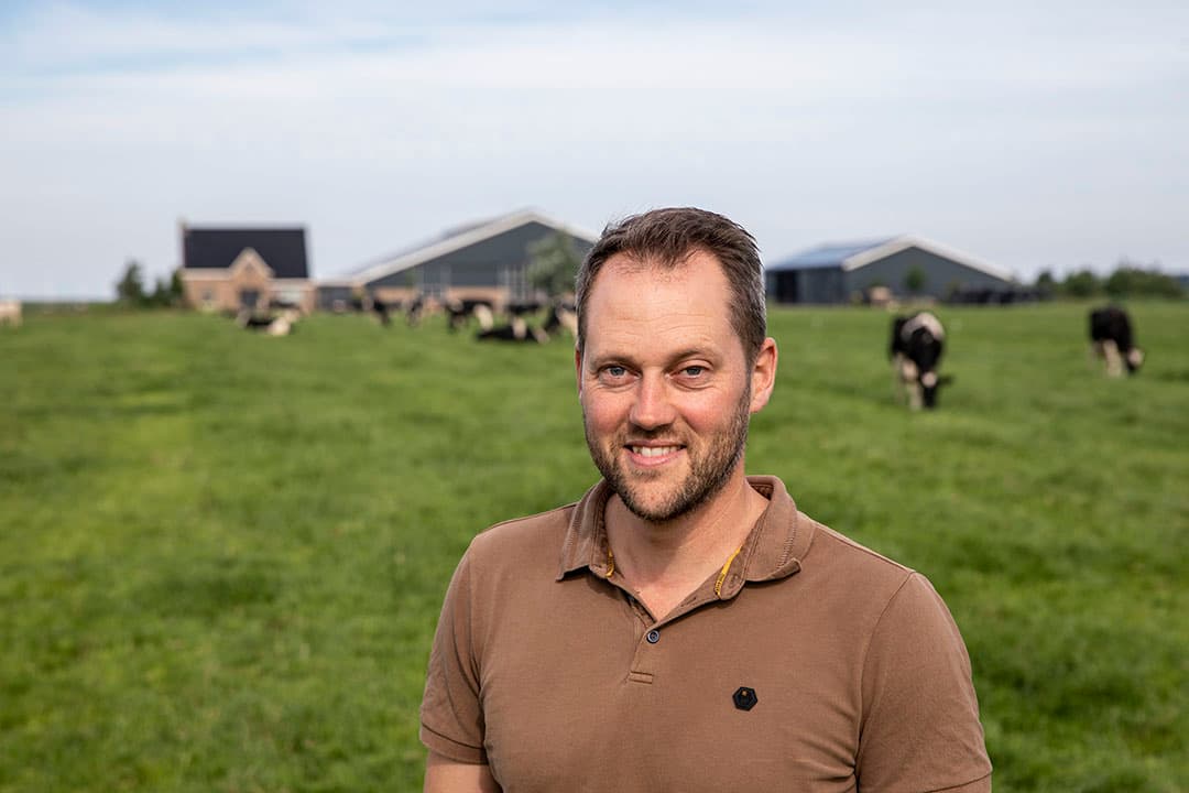 Pieter van der Valk: "Met de grondcoöperatie zorgen we ervoor dat landbouwgrond behouden blijft." - Foto: Anne van der Woude
