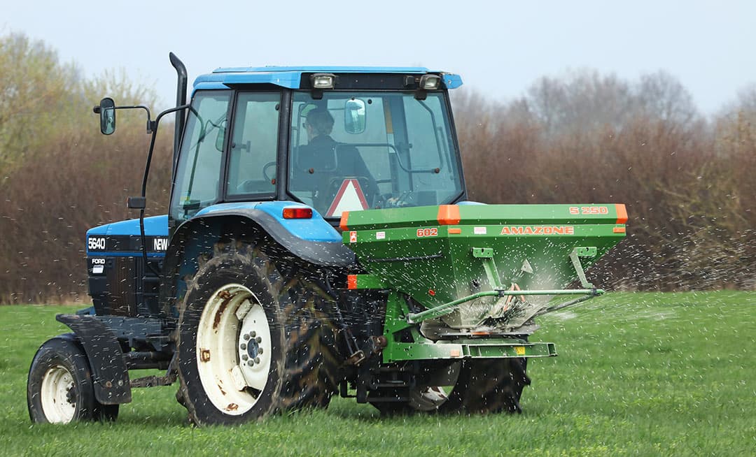 Het kunstmestgebruik van de 20 VKA deelnemers in de BES-pilot daalde met gemiddeld 48 kilo stikstof per ha over de jaren 2020 en 2021. - Foto: Henk Riswick