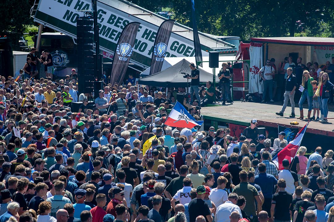 Het boerenprotest in Stroe op 22 juni. - Foto: Mark Pasveer