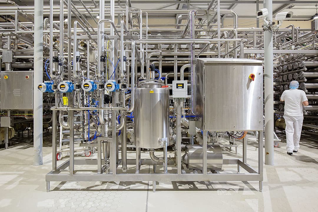 Productielocatie van zuivelverwerker Wheyco, onderdeel van DMK Group. - Foto: DMK