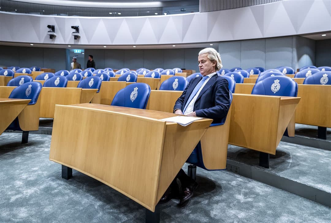 Geert Wilders, fractieleider van de PVV, in de Tweede Kamer. - Foto: ANP