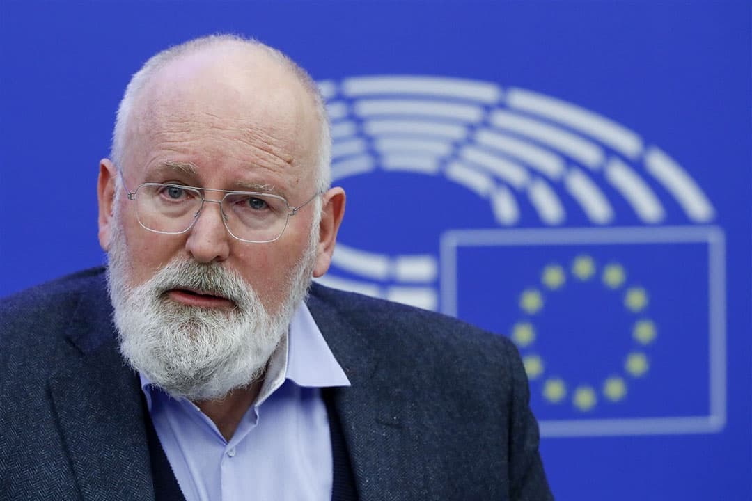 Frans Timmermans. Hij geeft leiding aan de activiteiten van de Europese Commissie met betrekking tot de Europese Green Deal en de doelstelling van klimaatneutraliteit tegen 2050. - Foto: EPA