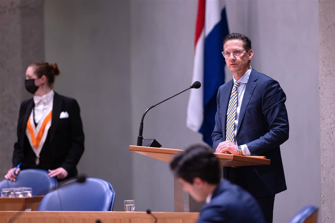 Joost Eerdmans is fractievoorzitter van JA21. - Foto: ANP