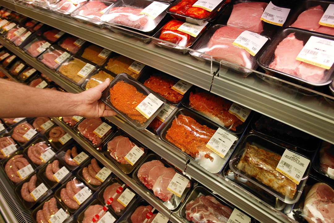 Vion brengt vanaf maandag 14 maart 5,2 cent per kilo extra in rekening aan afnemers bovenop de afgesproken prijzen. Foto: Hans Prinsen