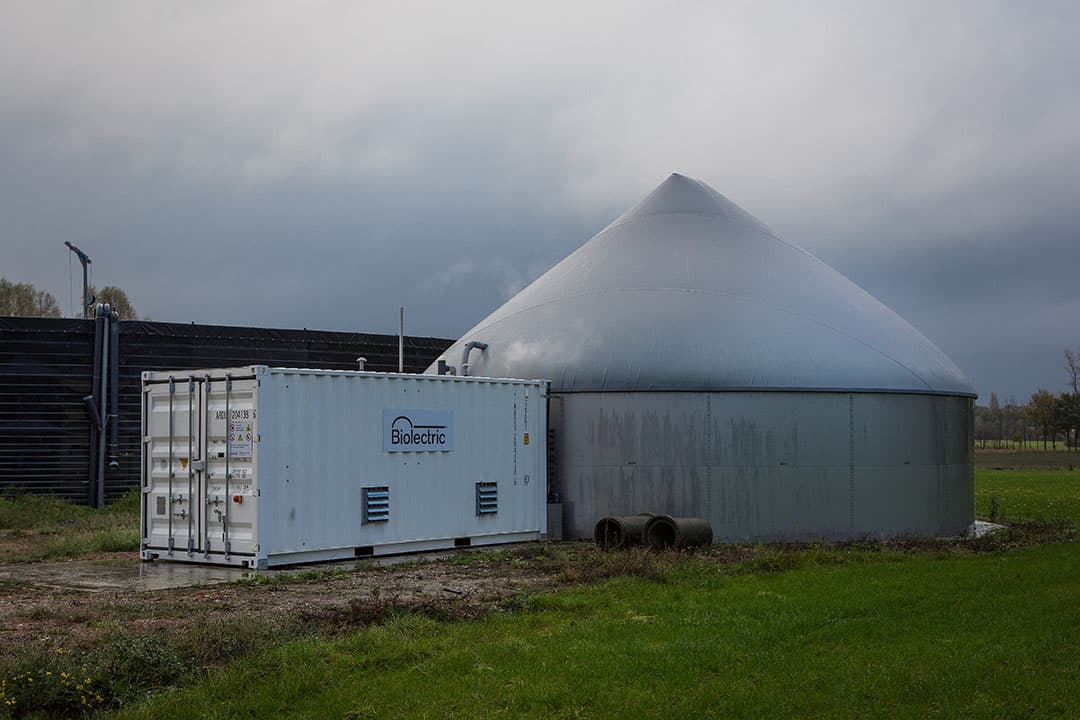 Mestvergister op een melkveebedrijf. - Foto: Peter Roek