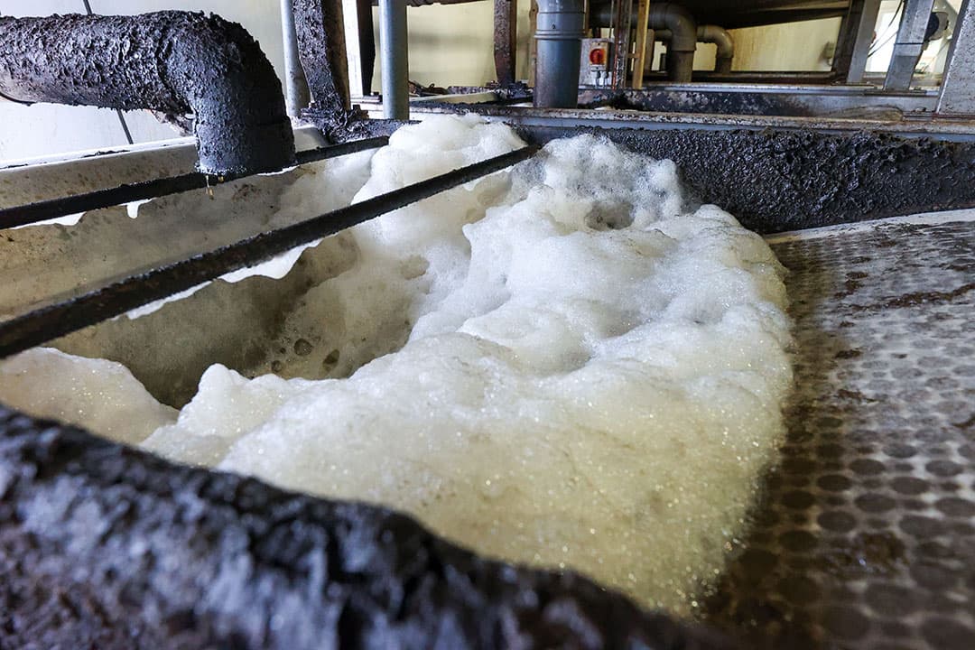 Productie van mineralenconcentraat. Ook hiervoor moet een vergelijkbaar systeem worden opgezet. - Foto: Bert Jansen