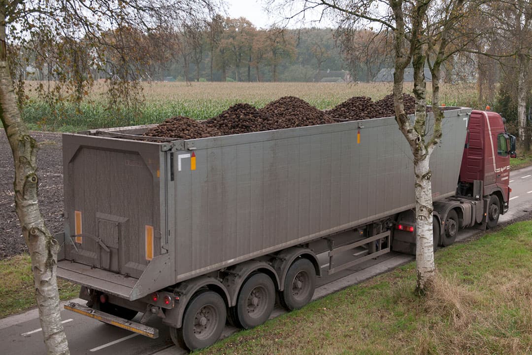 Zetmeelaardappelen op weg naar een verwerker. - Foto: Mark Pasveer