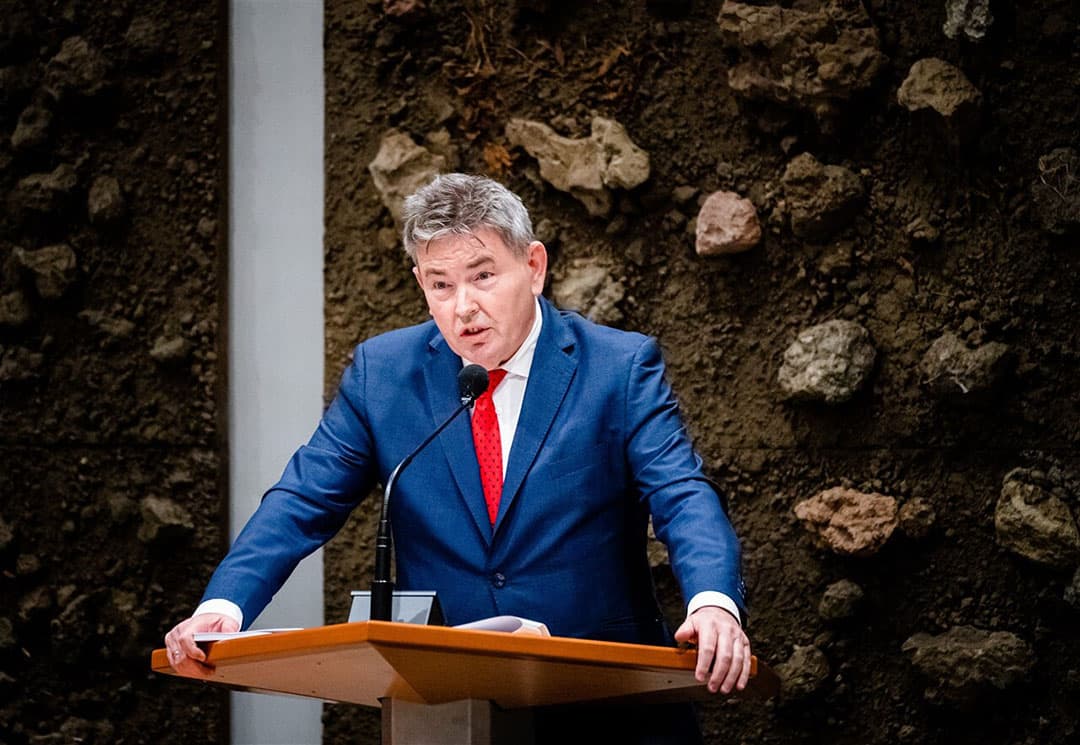 Derk Jan Eppink (JA21) tijdens een Tweede Kamerdebat. - Foto: ANP