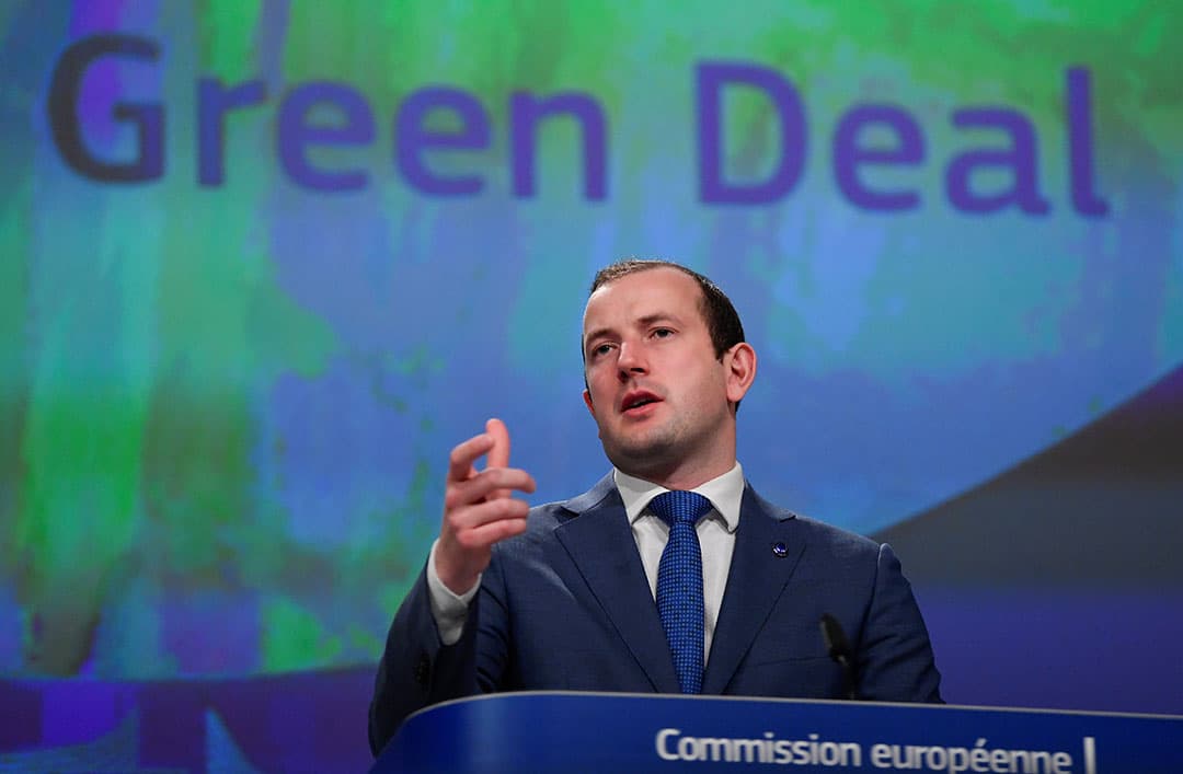 Europees milieucommissaris Virginijus Sinkevičius in Brussel. - Foto: Reuters