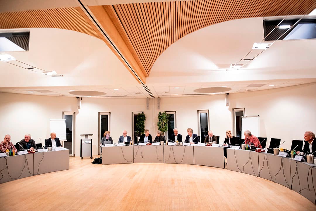Vergadering van het algemeen bestuur van waterschap Vallei en Veluwe. - Foto: ANP