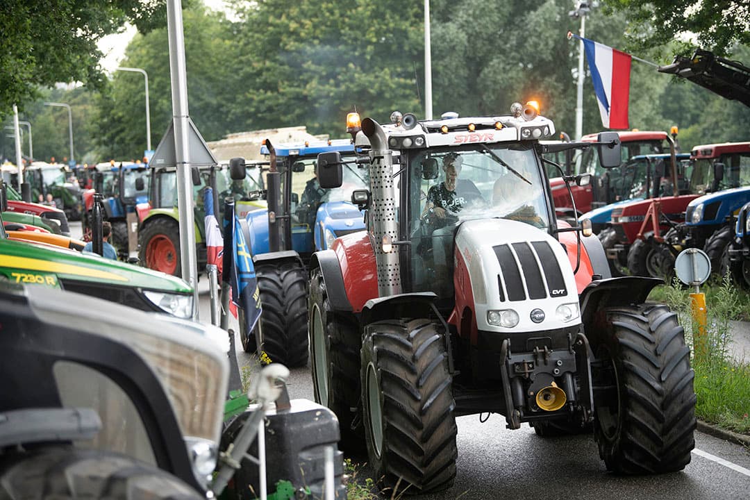 Eerder boerenprotest dit jaar in Zwolle. - Foto: Mark Pasveer