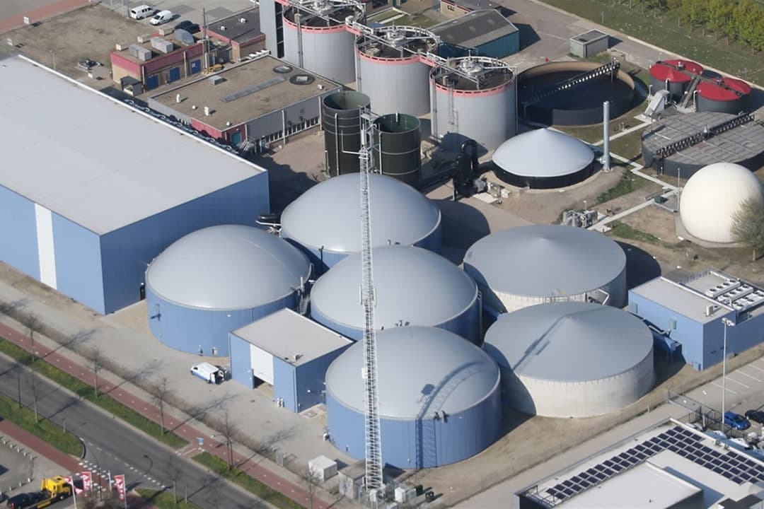 De bio-energiecentrale Harderwijk. - Foto: Waterschap Vallei en Veluwe