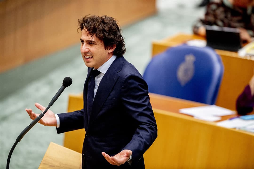 Jesse Klaver van GroenLinks tijdens de Algemene Politieke Beschouwingen vorige week. - Foto: ANP