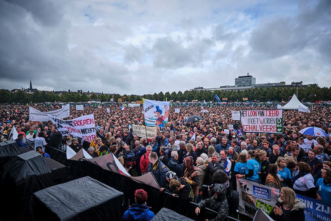De grote boerendemonstratie op het Malieveld, 1 oktober 2019. - Foto: Fred Libochant/ Roel Dijkstra