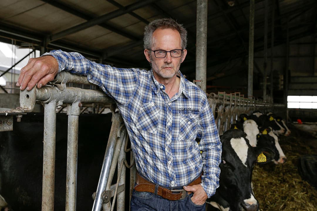 Harm Wiegersma, scheidend voorzitter van de Nederlandse Melkveehouders Vakbond (NMV). Wiegersma zou sowieso al aftreden bij de algemene ledenvergadering.- Foto: Jan Willem van Vliet