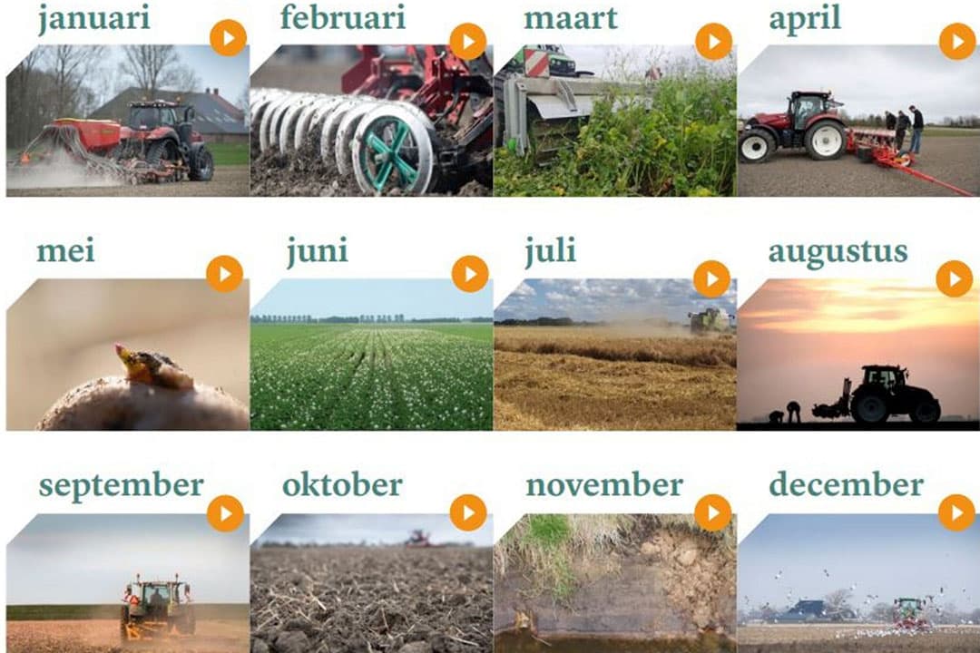 Screenshot van de bodemadvieskalender. - Afbeelding: BO Akkerbouw en Wageningen University & Research