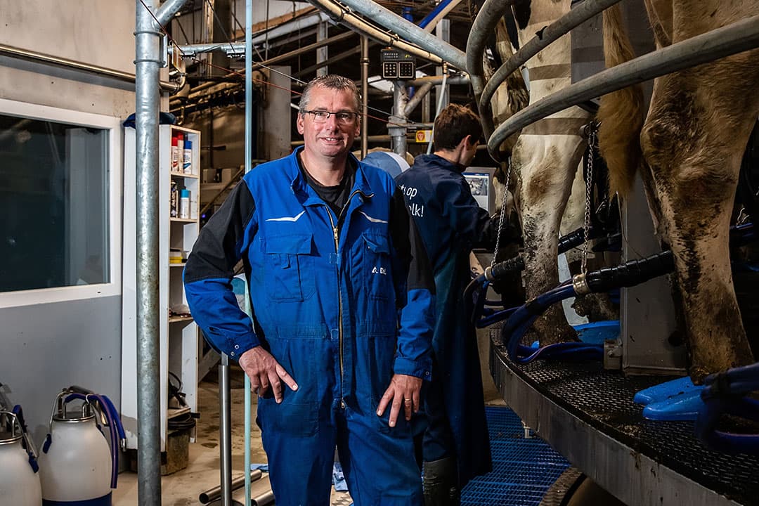 De 175 koeien van melkveehouder Edwin Logtenberg in Heino (Ov.) produceren 9.000 kilo melk met 4,65% vet en 3,70% eiwit. - Foto: Ronald Hissink