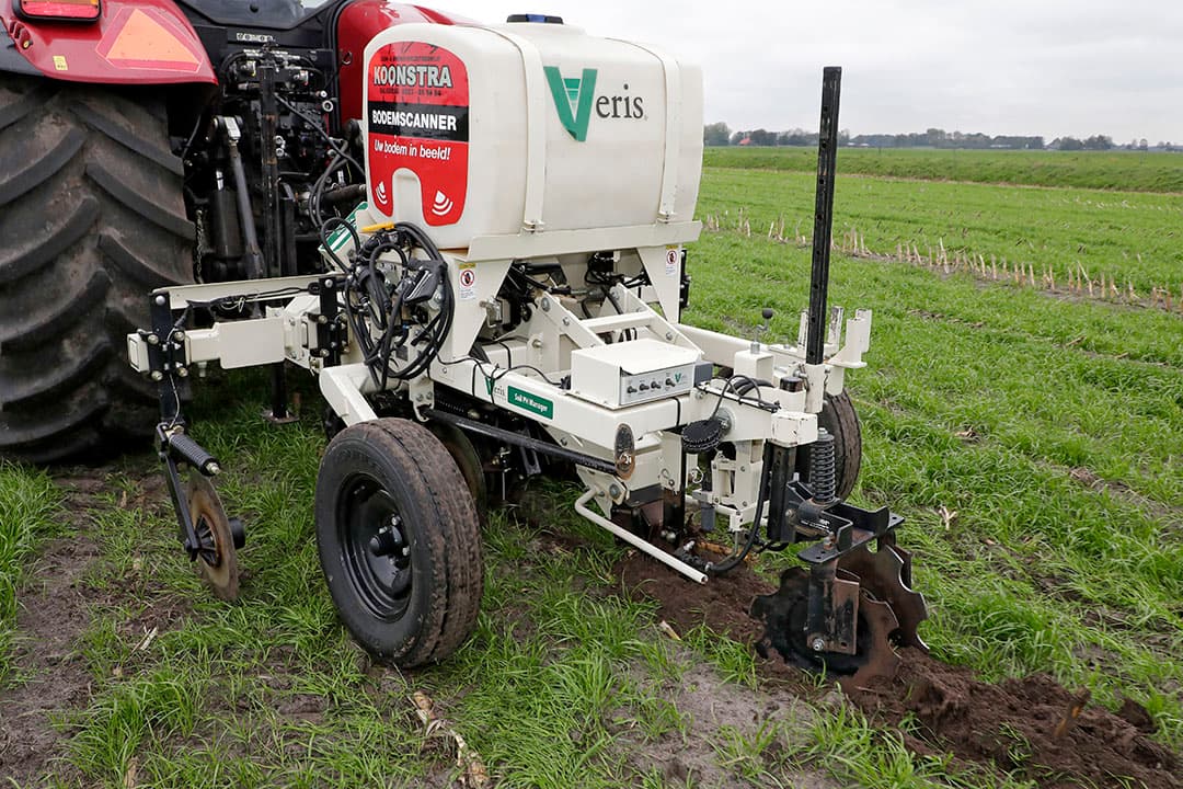 Uit de testen op het zandgrondperceel in Lemelerveld komt de Veriscan MSP3 van Vantage Agrometius voor zowel de pH-kaart als de organische stoffenkaart het qua nauwkeurigheid als beste uit de test. - Foto: Ruud Ploeg