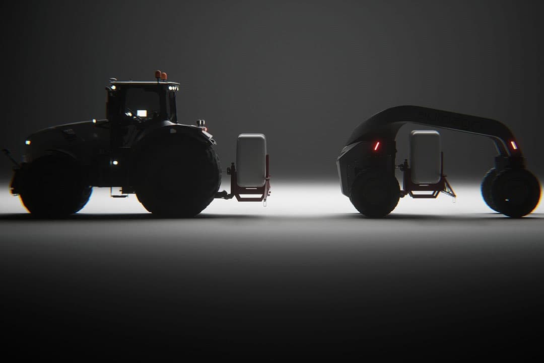 AutoAgri plaatst de hefinrichting in het midden van het voertuig, om met de lichtgewicht robot toch zware lasten te kunnen dragen en zo het totale gewicht te beperken. - Foto's en video: AutoAgri.
