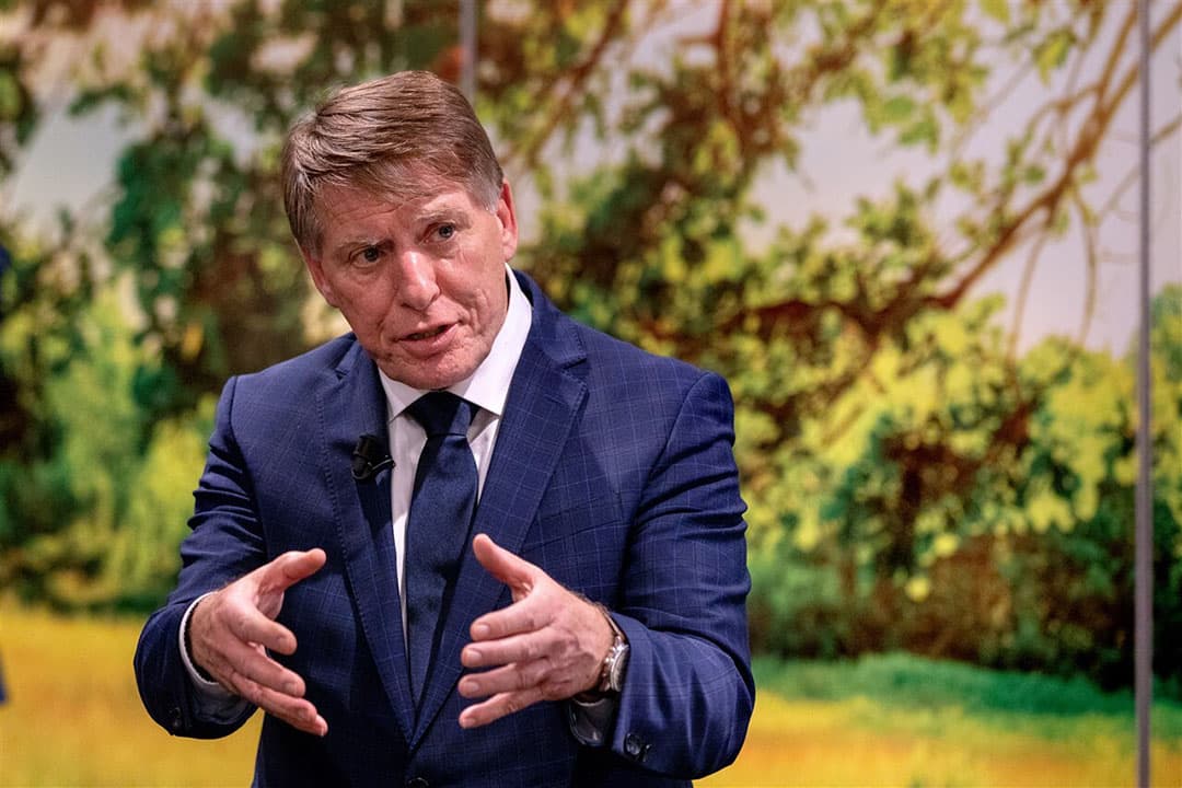 LTO-voorzitter Sjaak van der Tak zegt dat Europees geld niet besteed moet worden aan klimaatdoelen in het GLB. “Voor je het weet zijn we € 83 miljoen kwijt.” - Foto: ANP