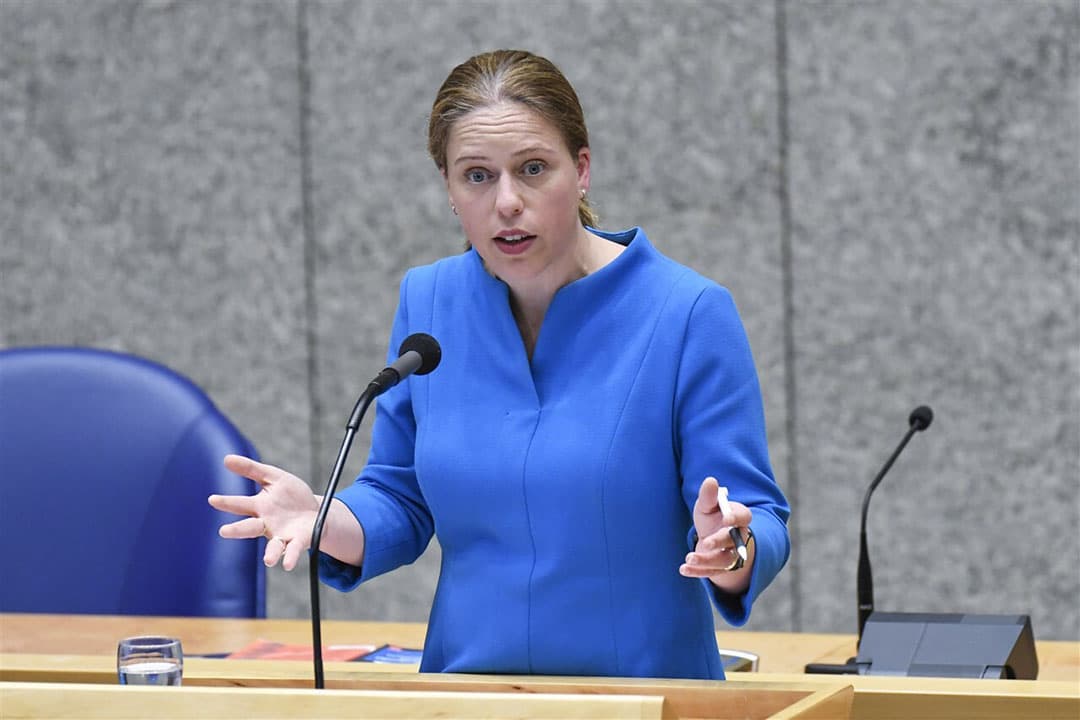 Demissionair landbouwminister Carola Schouten tijdens het laatste debat in de Tweede Kamer voor het reces. - Foto: ANP