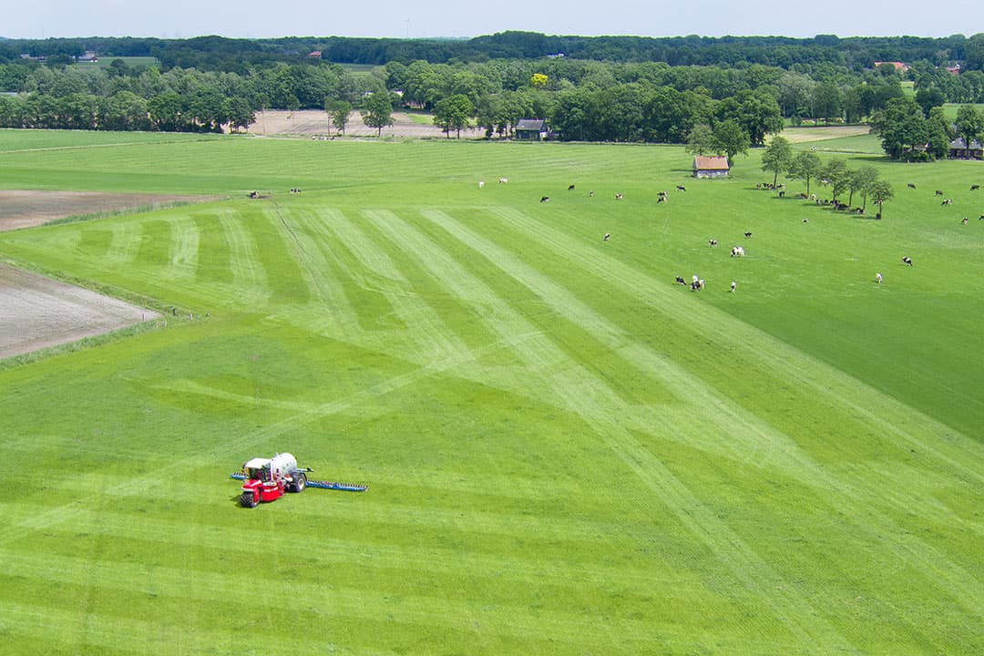 Luchtopname van een landbouwgebied in Overijssel. Beeld ter illustratie. - Foto: Michel Velderman