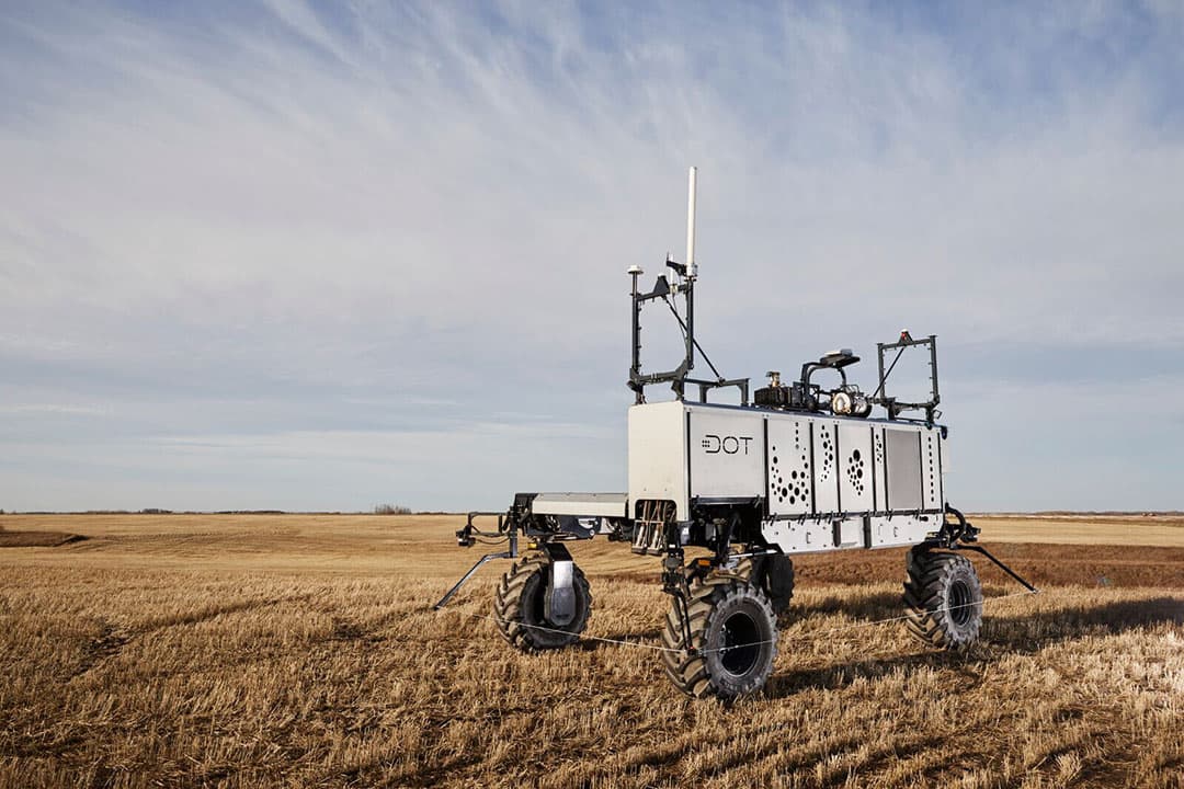 In 2020 nam Raven Dot Technology Corp over, bekend van Dot Power Platform (een autonome werktuigdrager). - Foto: Raven Industries