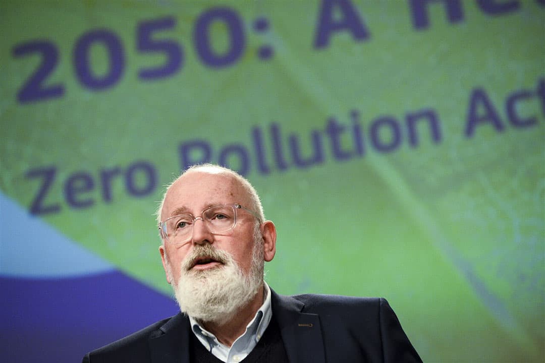 Frans Timmermans in het Europees Parlement. - Foto: ANP