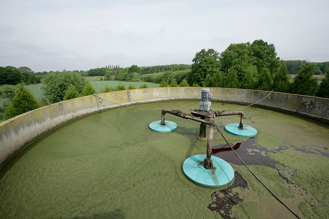 Biologische verwerking wordt het meest toegepast in Vlaanderen. Zo wordt ruimt 90% van de stikstof verwijderd. - Foto: Henk Riswick